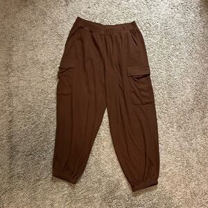 Aerie Brown Waffle LightWeight Sweatpants 
Size Medium